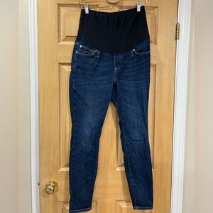 GAP Women's Dark Blue Maternity Jeggings